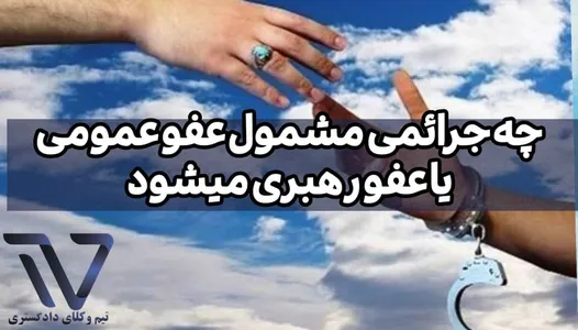 چه جرائمی مشمول عفو عمومی یا عفو رهبری میشوند